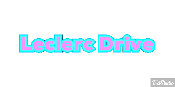 Leclerc Drive Text effect