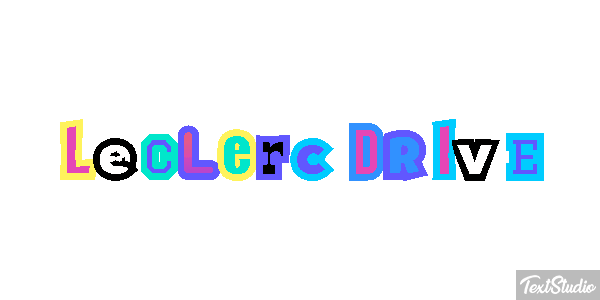 Leclerc Drive Text effect