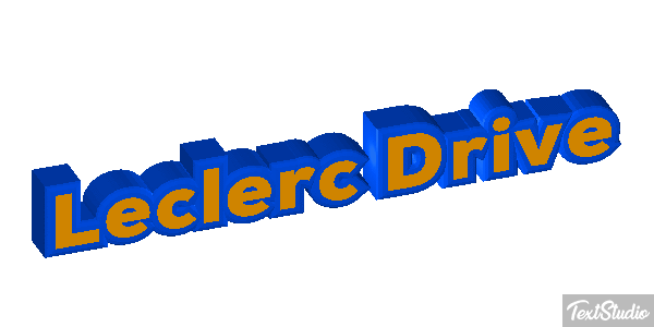 Leclerc Drive Text effect