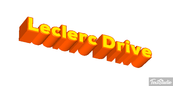 Leclerc Drive Text effect