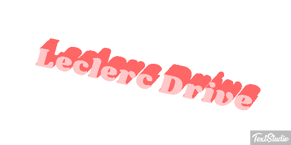 Leclerc Drive Text effect