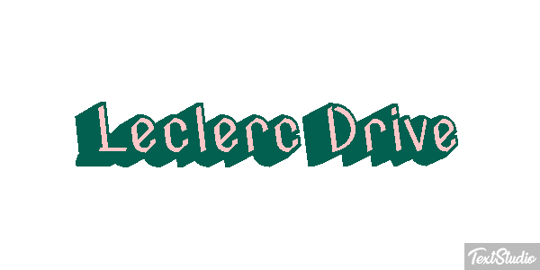 Leclerc Drive Text effect