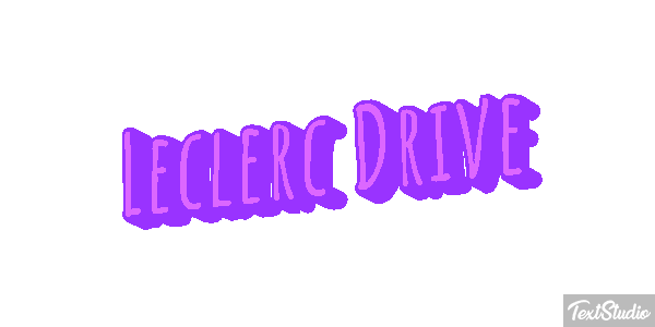 Leclerc Drive Text effect