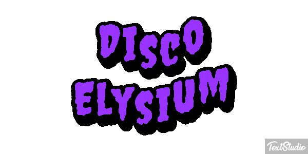 Disco Elysium Effetto testo