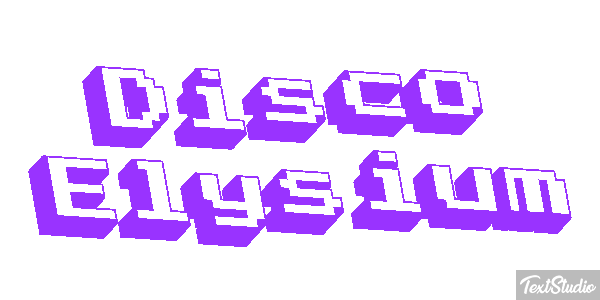 Disco Elysium Effetto testo