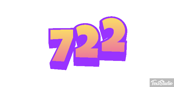 722 Effet de texte