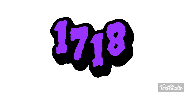 1718 Text effect