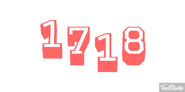 1718 Text effect