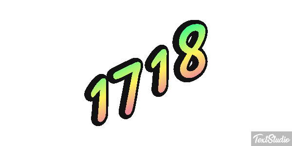 1718 Text effect