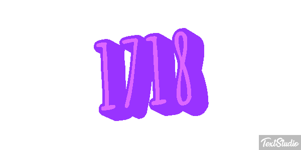 1718 Text effect