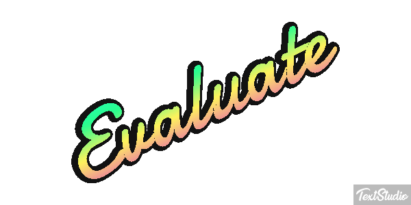 Evaluate Текстовый эффект
