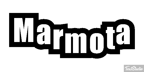 Marmota Effet de texte