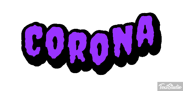 Corona Tekst effect