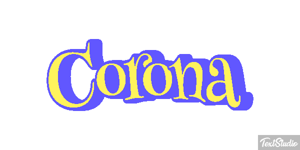 Corona Tekst effect