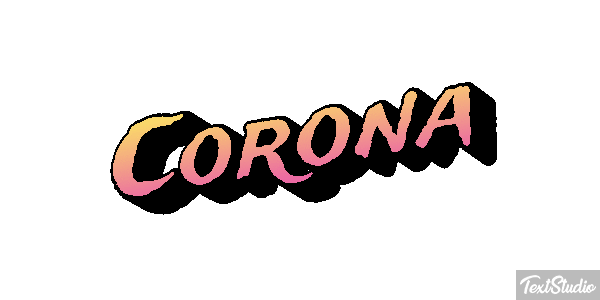Corona Tekst effect