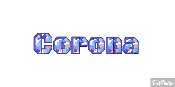 Corona Tekst effect