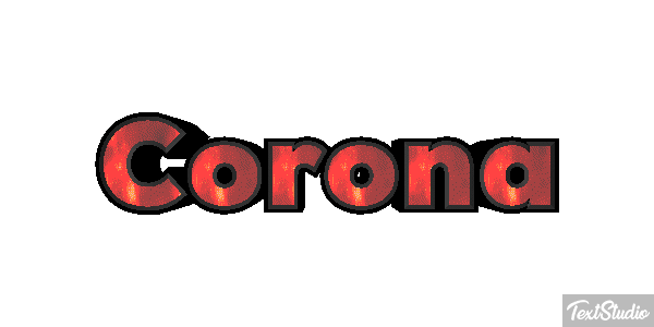 Corona Tekst effect