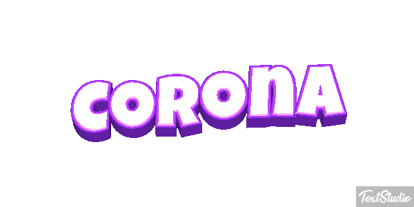 Corona Tekst effect