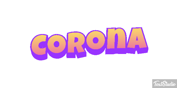 Corona Tekst effect
