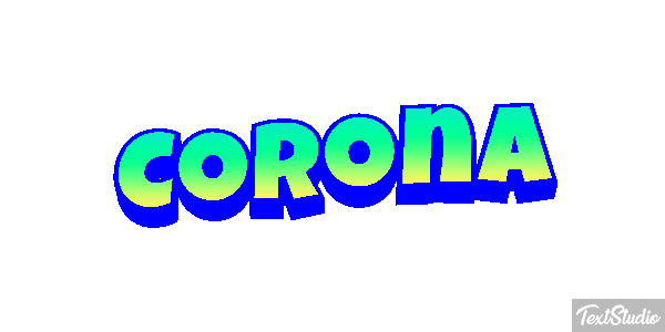 Corona Tekst effect