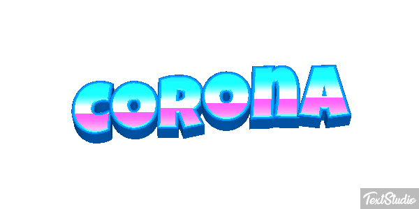 Corona Tekst effect