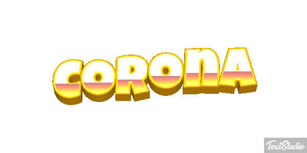 Corona Tekst effect
