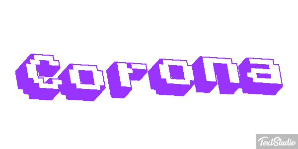 Corona Tekst effect