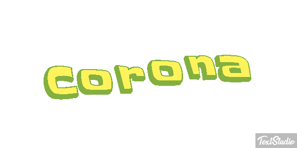 Corona Tekst effect