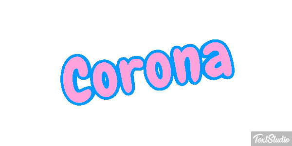 Corona Tekst effect