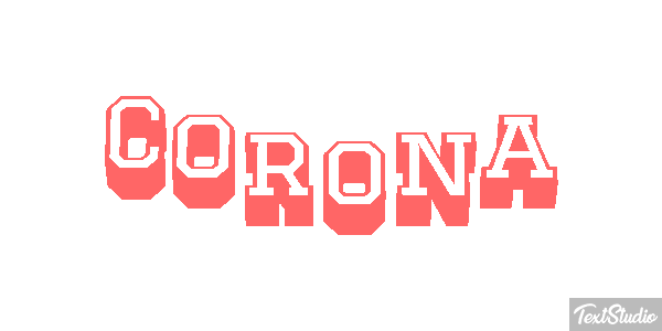 Corona Tekst effect