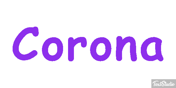 Corona Tekst effect