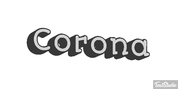 Corona Tekst effect