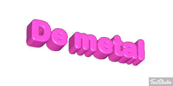 De Metal Text effect