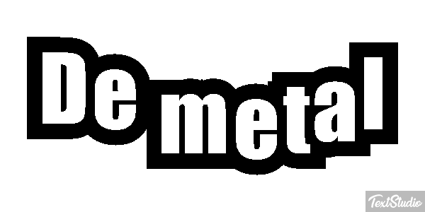 De Metal Text effect