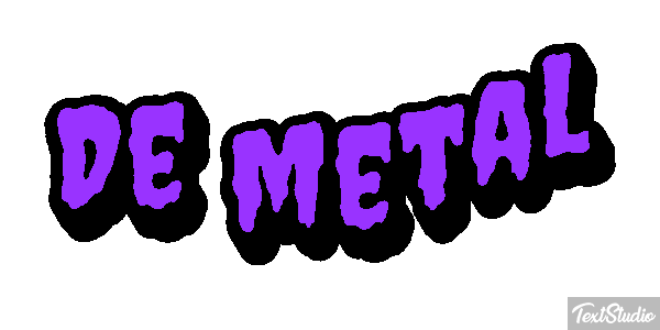 De Metal Text effect