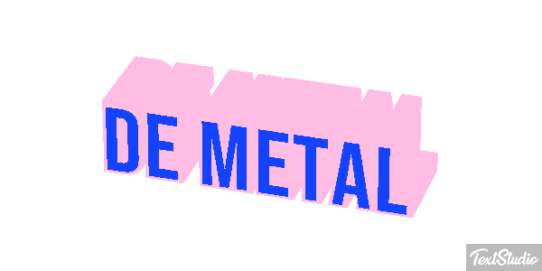 De Metal Text effect