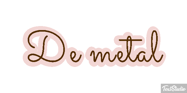 De Metal Text effect