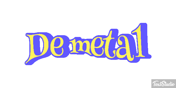 De Metal Text effect
