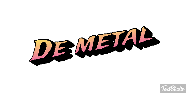 De Metal Text effect