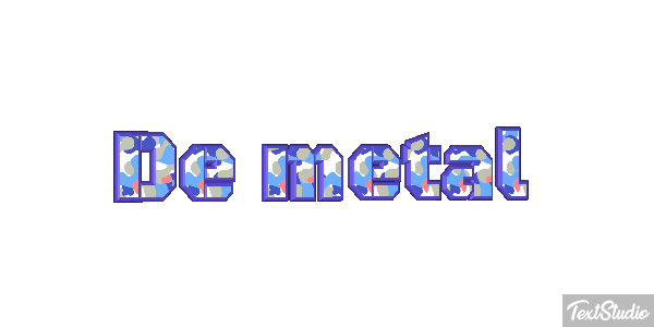 De Metal Text effect