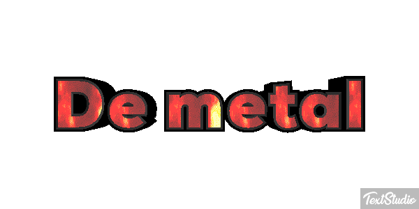 De Metal Text effect
