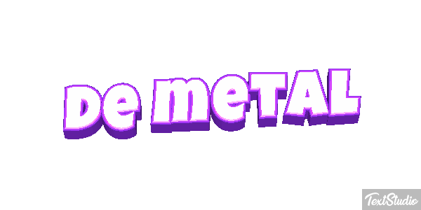 De Metal Text effect