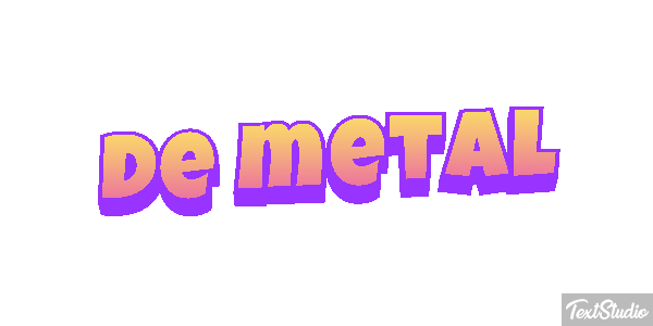 De Metal Text effect