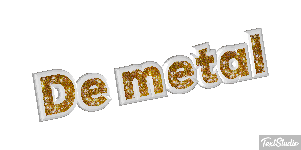 De Metal Text effect