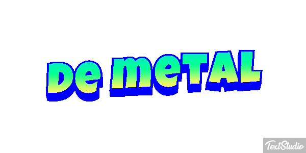 De Metal Text effect