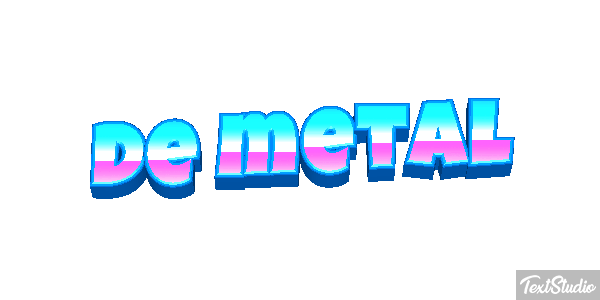 De Metal Text effect