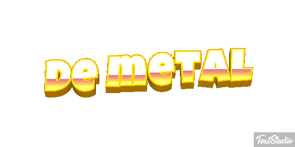 De Metal Text effect