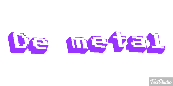 De Metal Text effect