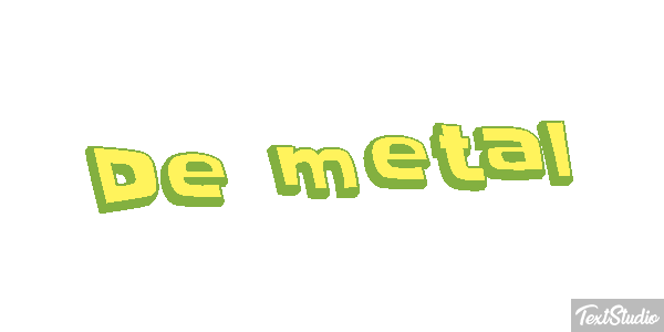 De Metal Text effect
