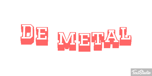 De Metal Text effect